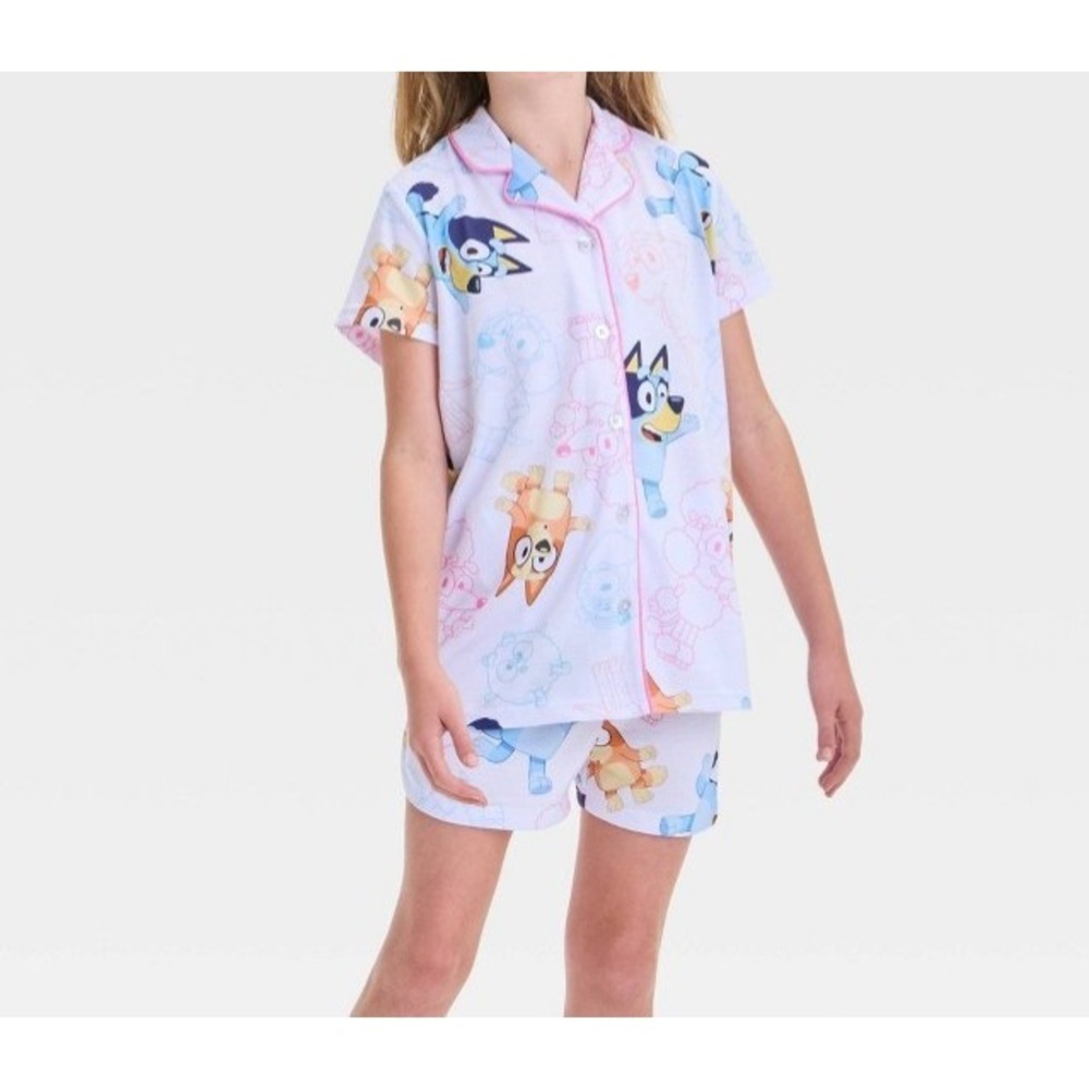 Girl's size 8 Bluey two piece pajama set